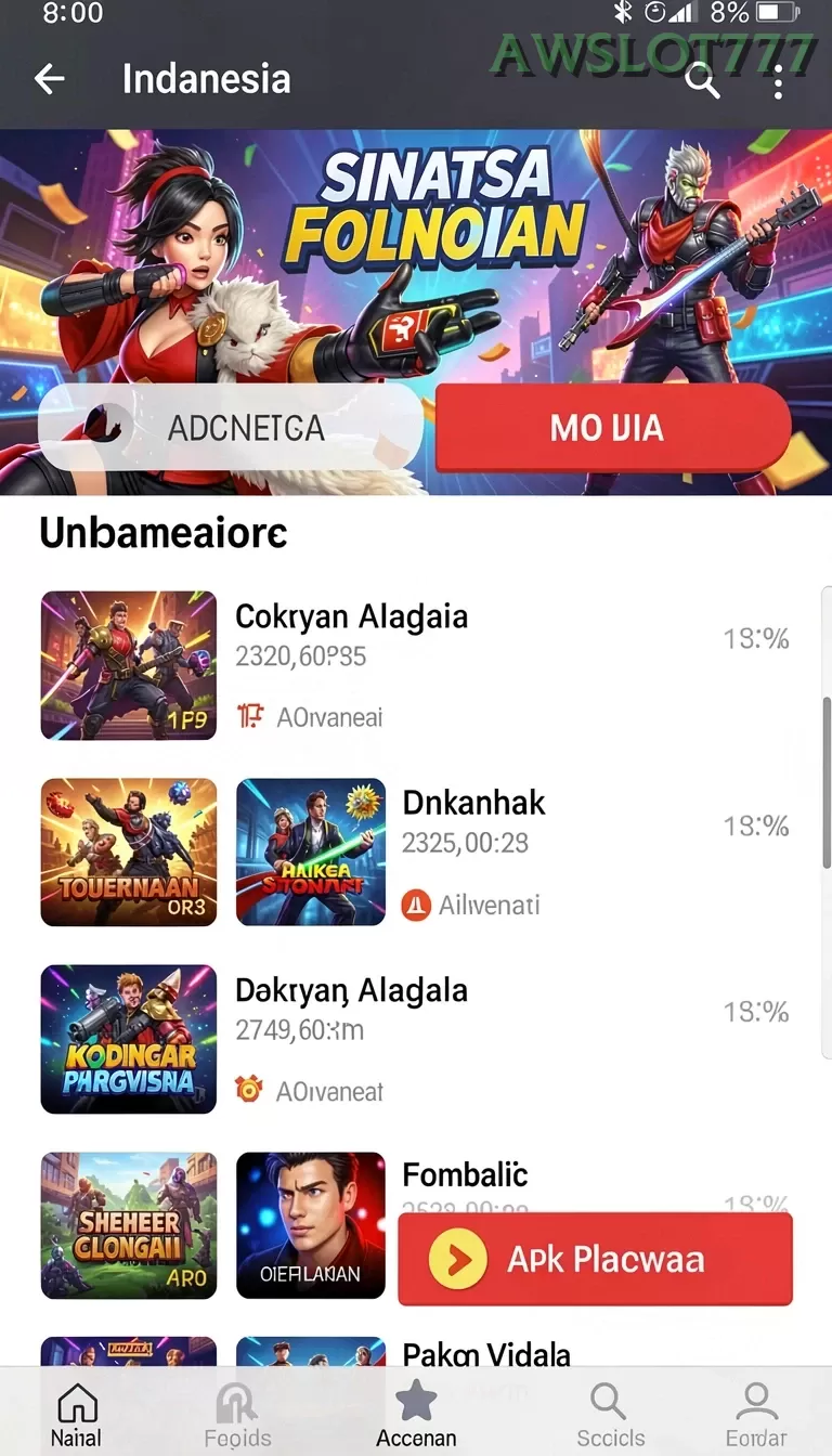 Cuplikan layar NUSABET — halaman utama